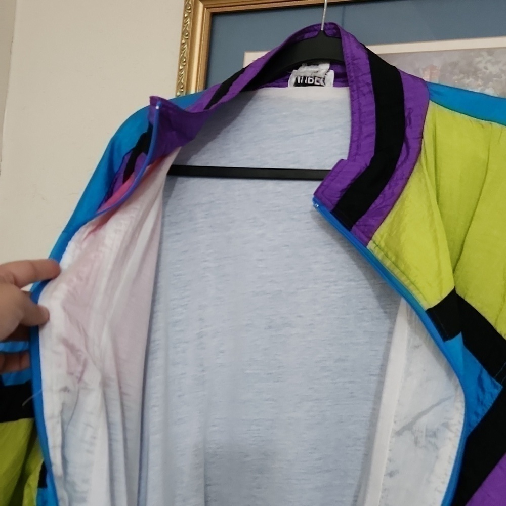 Vintage 80's Mureli Jacket Retro Colorblock Rockabilly 90s - Picture 9 of 12